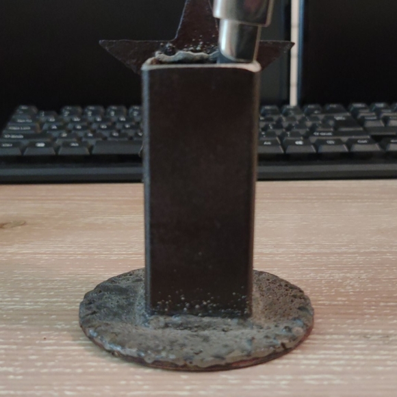 Desk Iron Square Tubing Pen/Pencil Holder - Picture 3 of 7